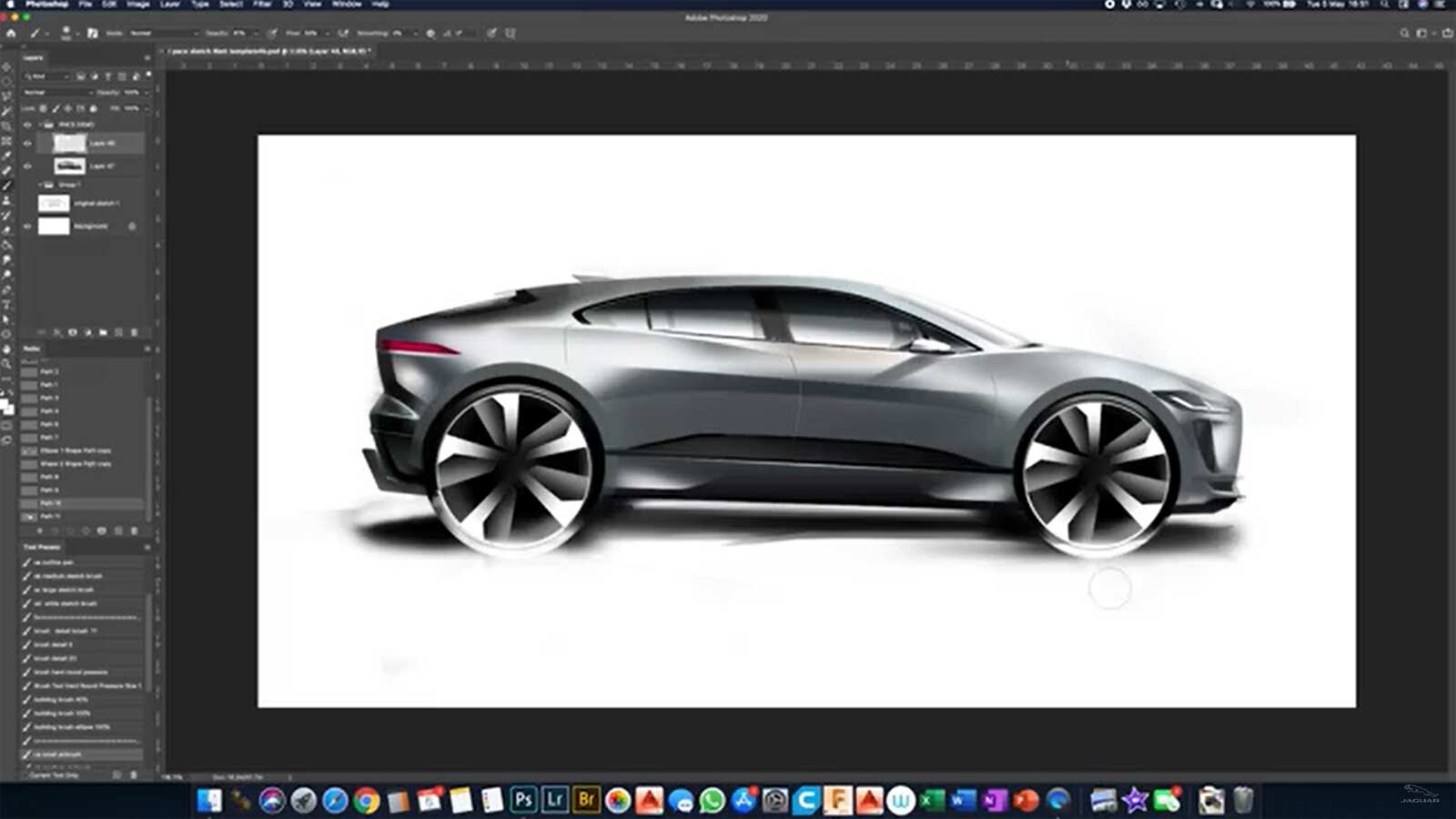 Jaguar Design Masterclass 2 | Een elektrische I-PACE renderen